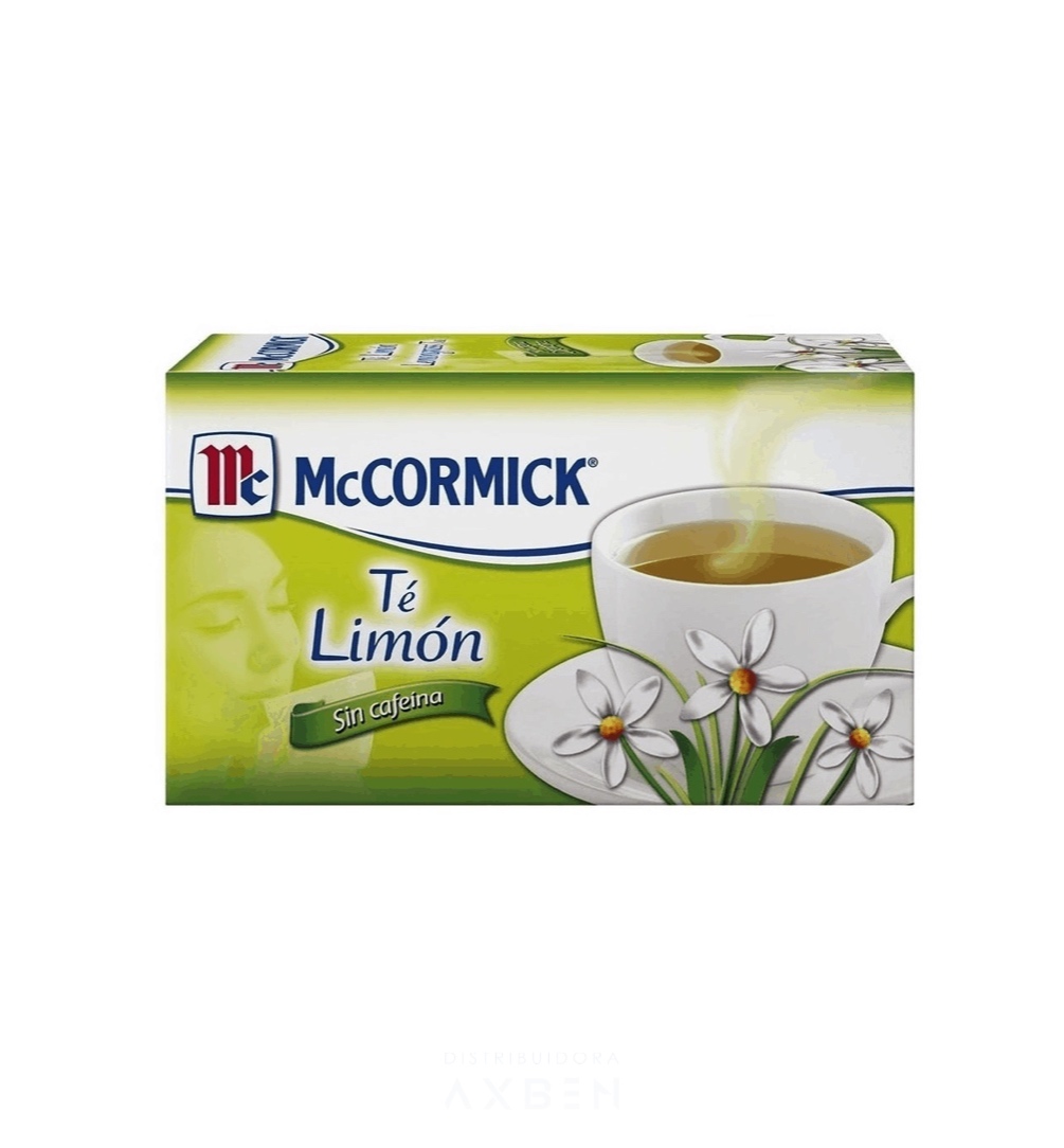 TE DE LIMON MCCORMICK CAJA DE 25 SOBRES