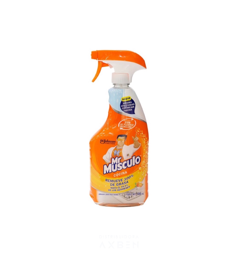 LIMPIADOR COCINA NARANJA, MR.MUSCULO BOTE 650 M.L