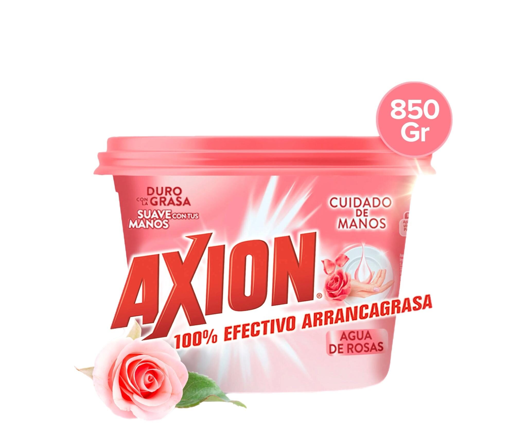 LAVAPLATO AXION AGUA DE ROSAS 850 GR