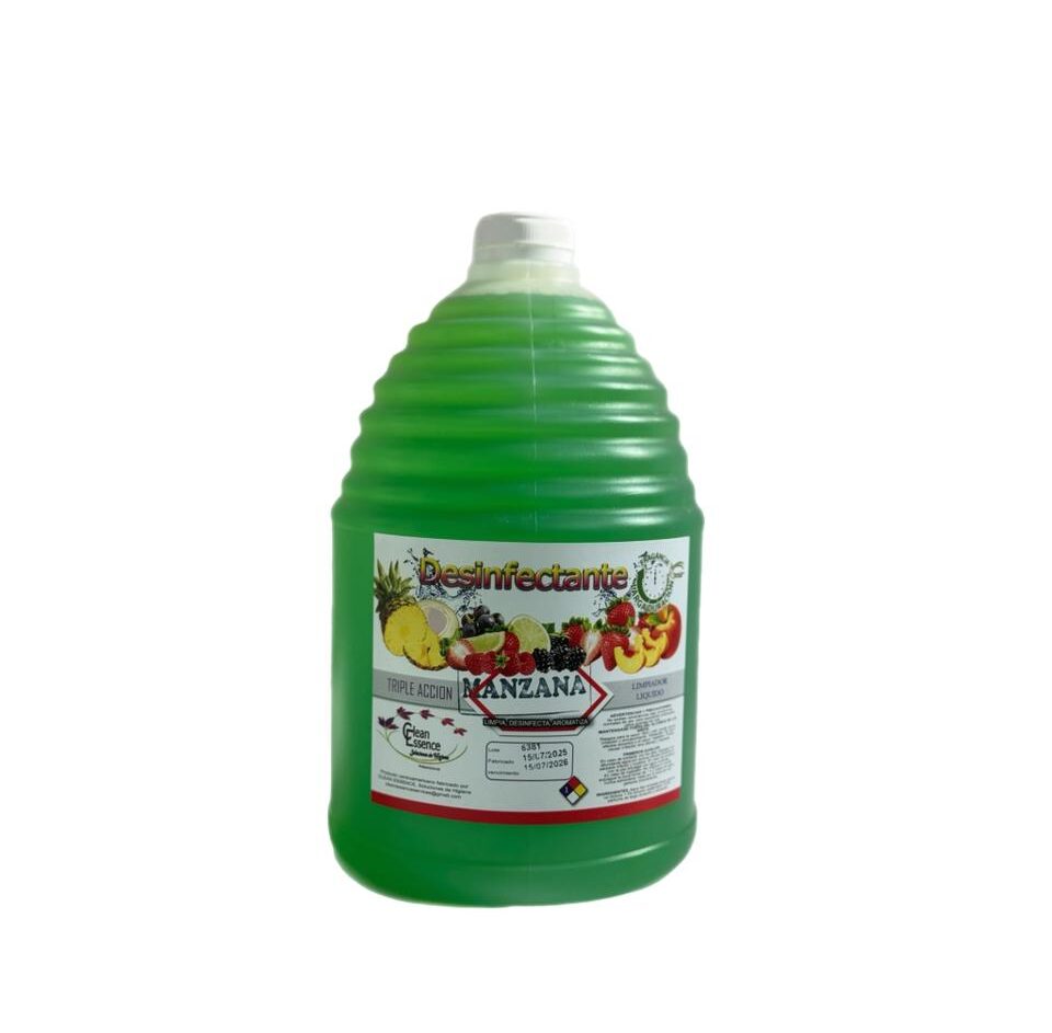 DESINFECTANTE CLEAN ESSENCE MANZANA, GALON