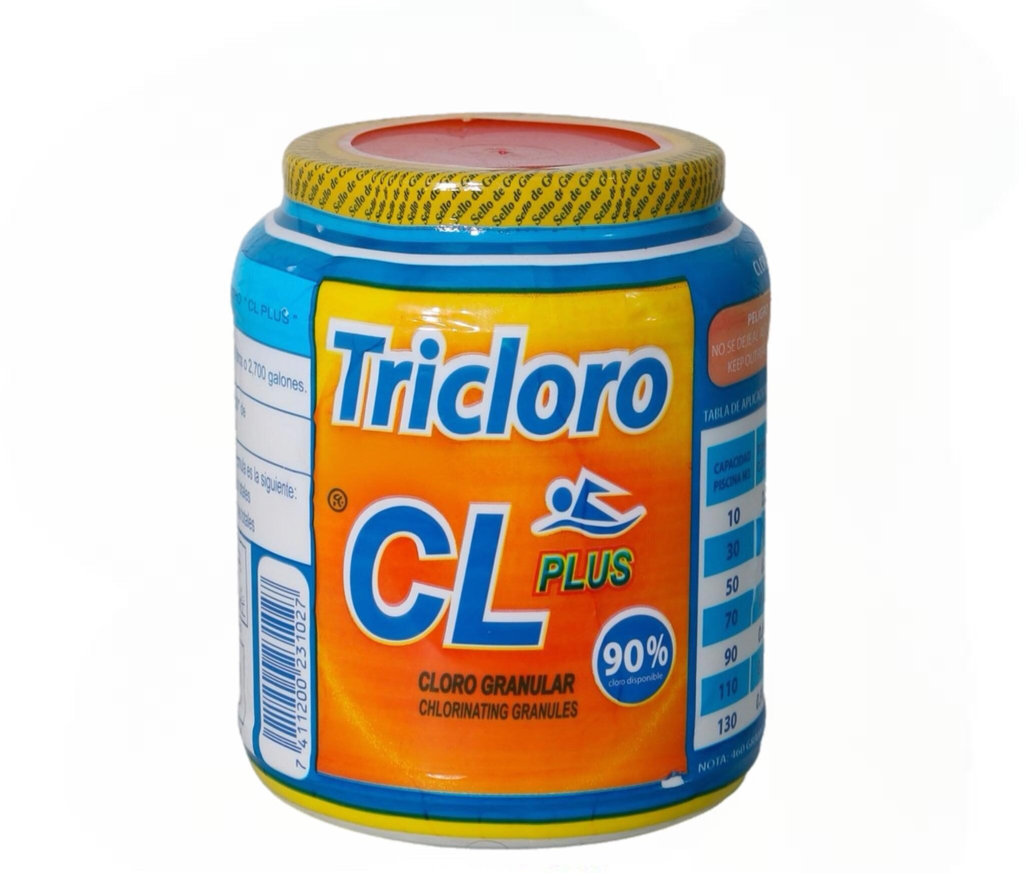 CLORO GRANULADO TRI COLOR CL 90% LIBRA P/PISCINA