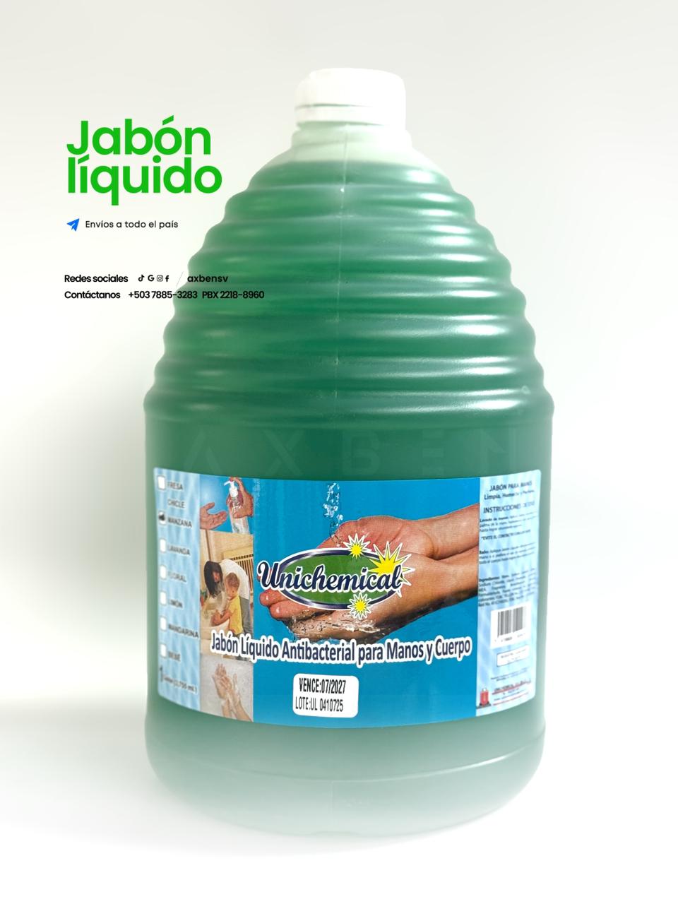 JABON LIQUIDO AROMA MANZANA, UNICHEMICAL