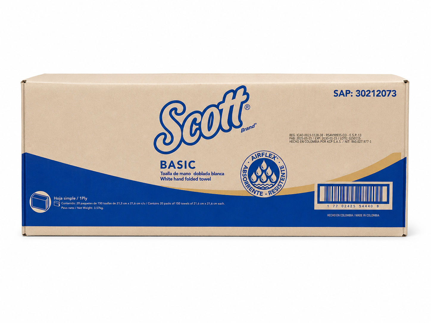 TOALLA INTERFOLIADA 24*150 SCOTT