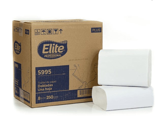 TOALLA INTERFOLIADA BLANCA ELITE 8 X 250 2,000 UNI