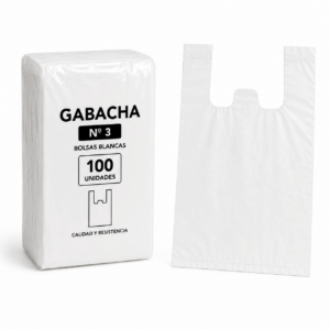 BOLSA GABACHA #3 BLANCA PAQx100 UND