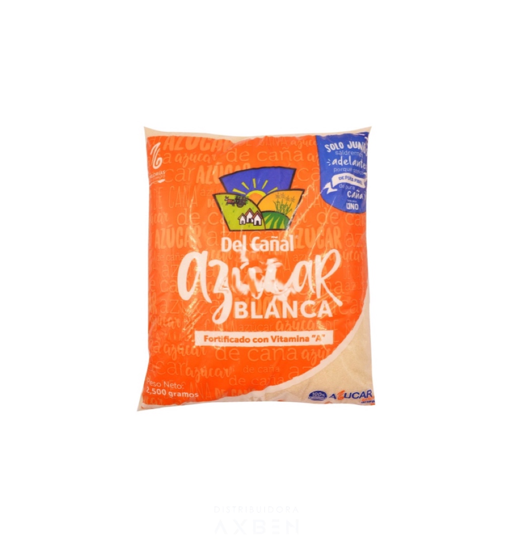 AZUCAR BLANCA EMPACADA DE 2.5 KILO