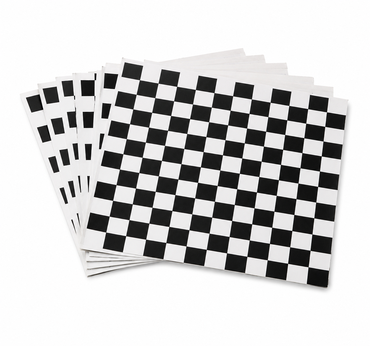PAPEL CUADROS NEGROS RESMA 1000 PLIEGOS 12"X12"