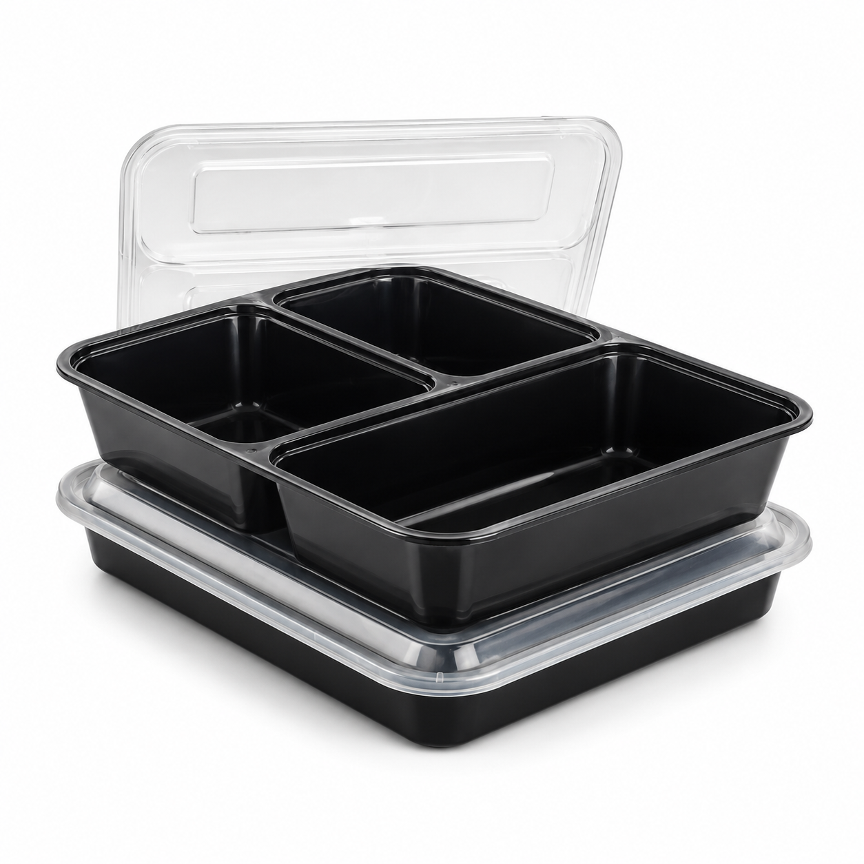 BANDEJA C/T PLATICA PET 3 COMPARTIMIENTOS RECTANGULAR 27 DE ABRIL DE 2026 3X50 150 UNI DARC CLEAN