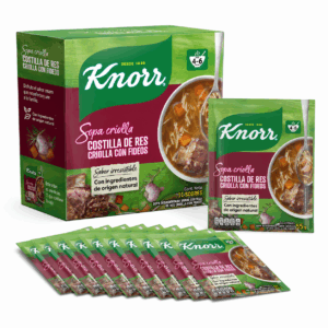 SOPA DE COSTILLA DE RES Y FIDEO KNORR C/12 SOBRES
