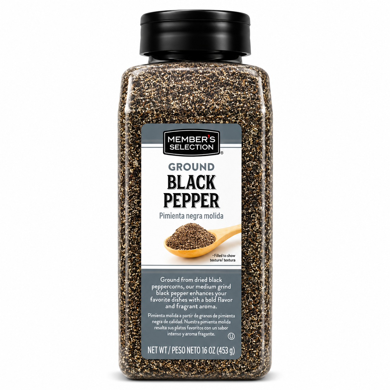 PIMIENTA NEGRA MOLIDA MEMBERS SELECTION 16 OZ