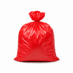 BOLSA ROJA 1/2 JARDIN 24X32 PAQ 10 UND