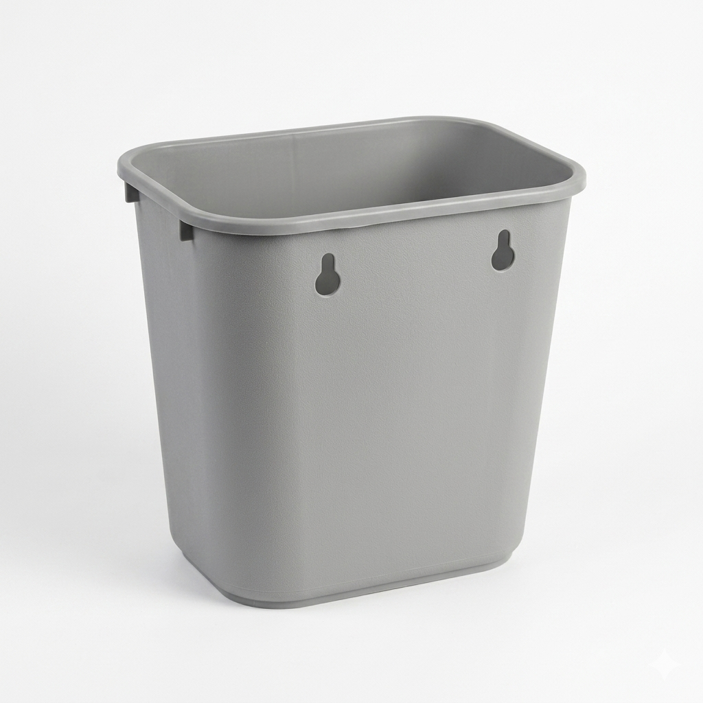 PAPELERO BASURERO 8 LITROS GRIS DARC