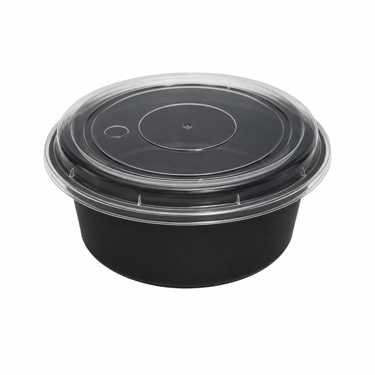 DEPOSITO / TAPA - BLK MICROW WAVE RND CONTANR 1,000 ML / 6X50 300 SET DARC
