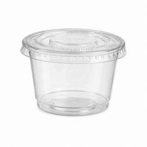 PORTION CUPS 1 OZ CON TAPA , TRANS. DARC 100 UNIDADES