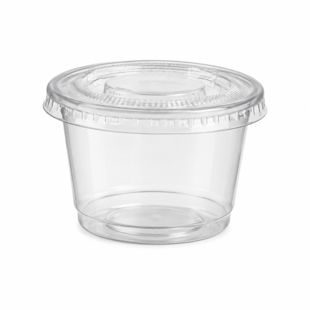 PORTION CUPS 1 OZ CON TAPA , TRANS. DARC 100 UNIDADES
