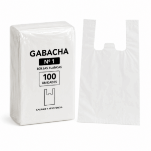 BOLSA GABACHA #1 BLANCA PAQx100 UND,