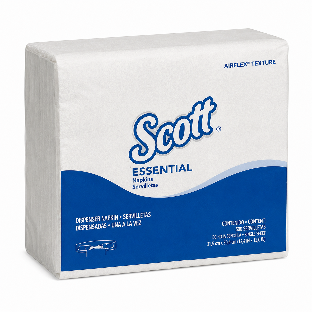 SERVILLETA CUADRADA LUJO ESSENTIAL SCOTT FARDO 24X100