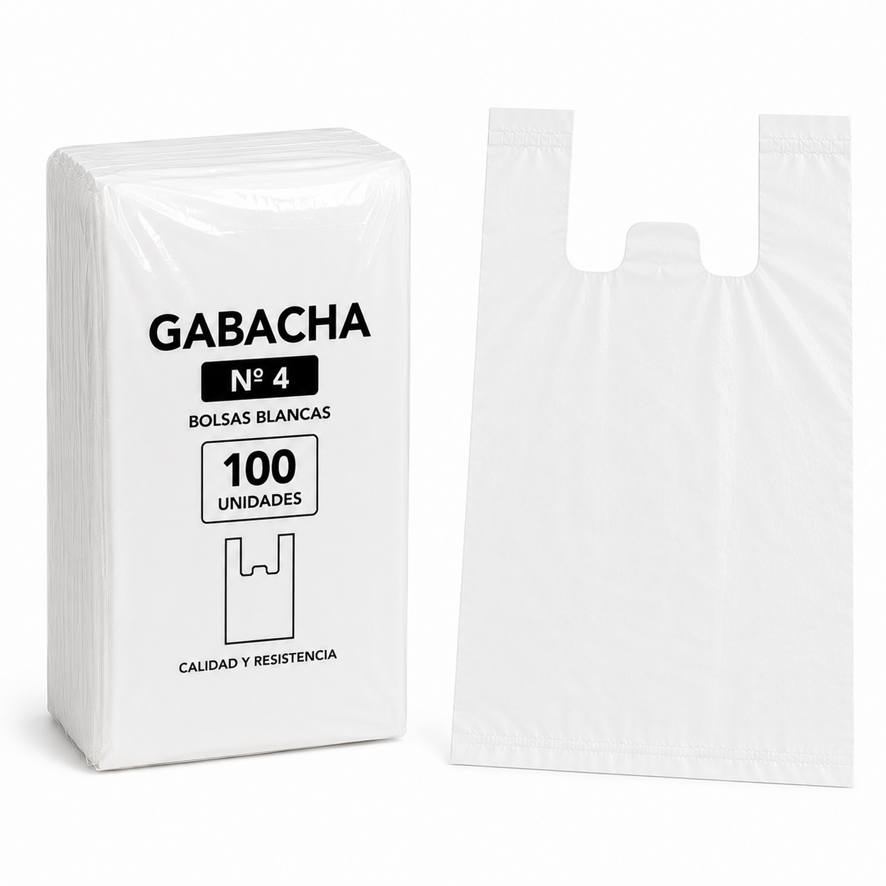 BOLSA GABACHA Nº 4 BLANCA PAQx100 UND
