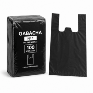 BOLSA GABACHA #1 NEGRA PAQx100 UND, T/FLEX