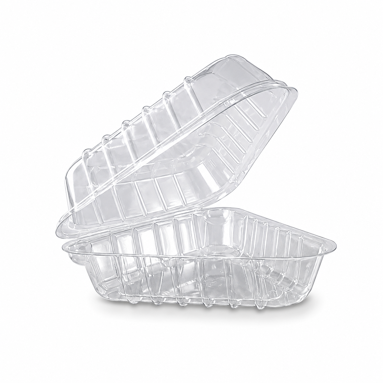 BANDEJA TRIANGULAR DE 2 PZ P/PASTEL, INIX C/250 UND