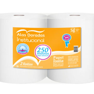 PAPEL TOALLA BOBINA 250 MTS UNI A.D.