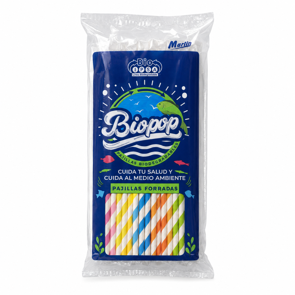 PAJILLA BIOPOP FORRADA MARLIN PQ DE 50 UN