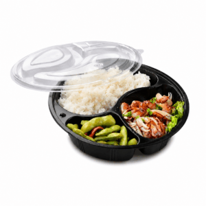 BANDEJA C/T PLATICA PET 3 COMPARTIMIENTOS REDONDA 3X50 150 UNI DARC CLEAN (copia)