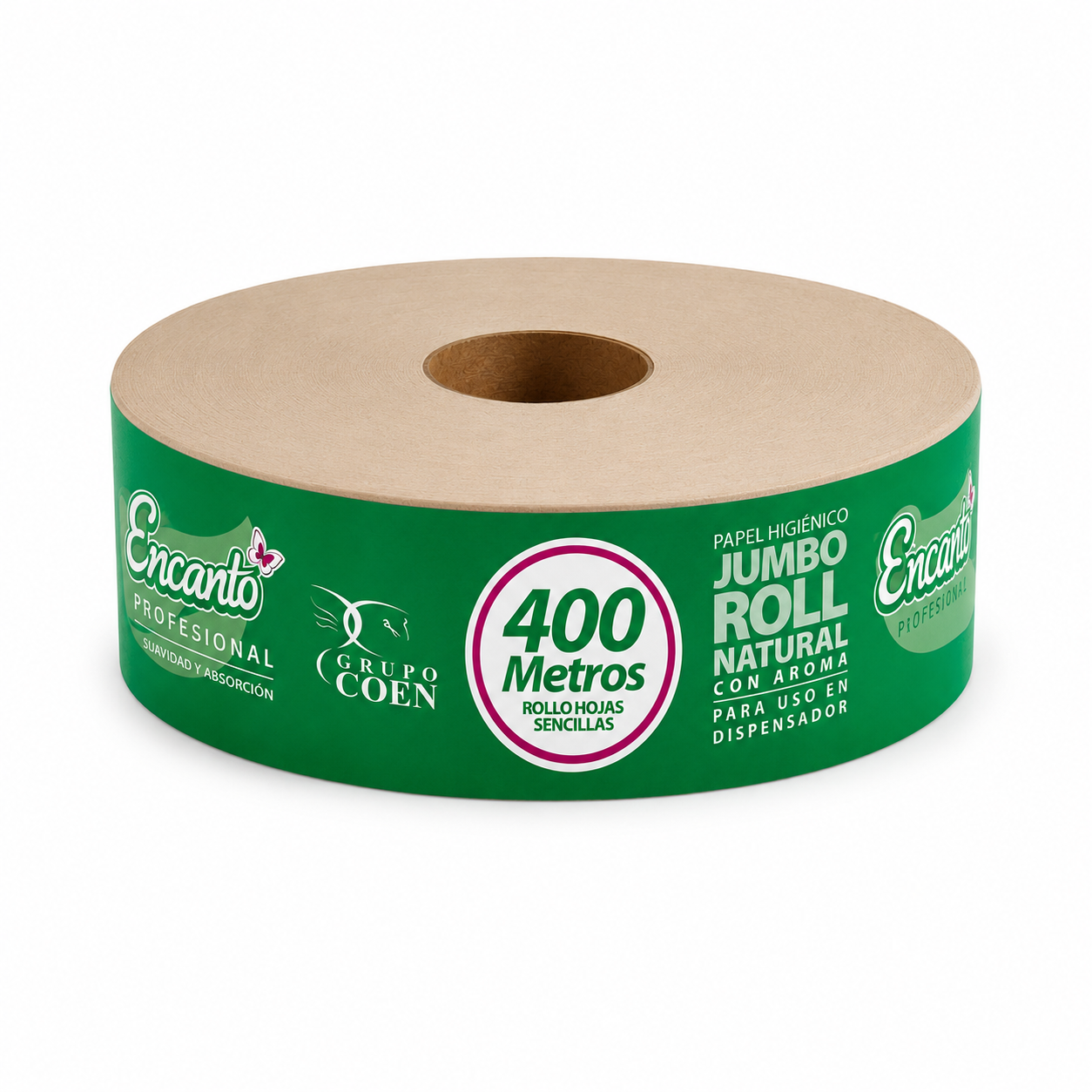 PAPEL HIGIENICO 400 MTS ECOLOGICO, ENCANTO