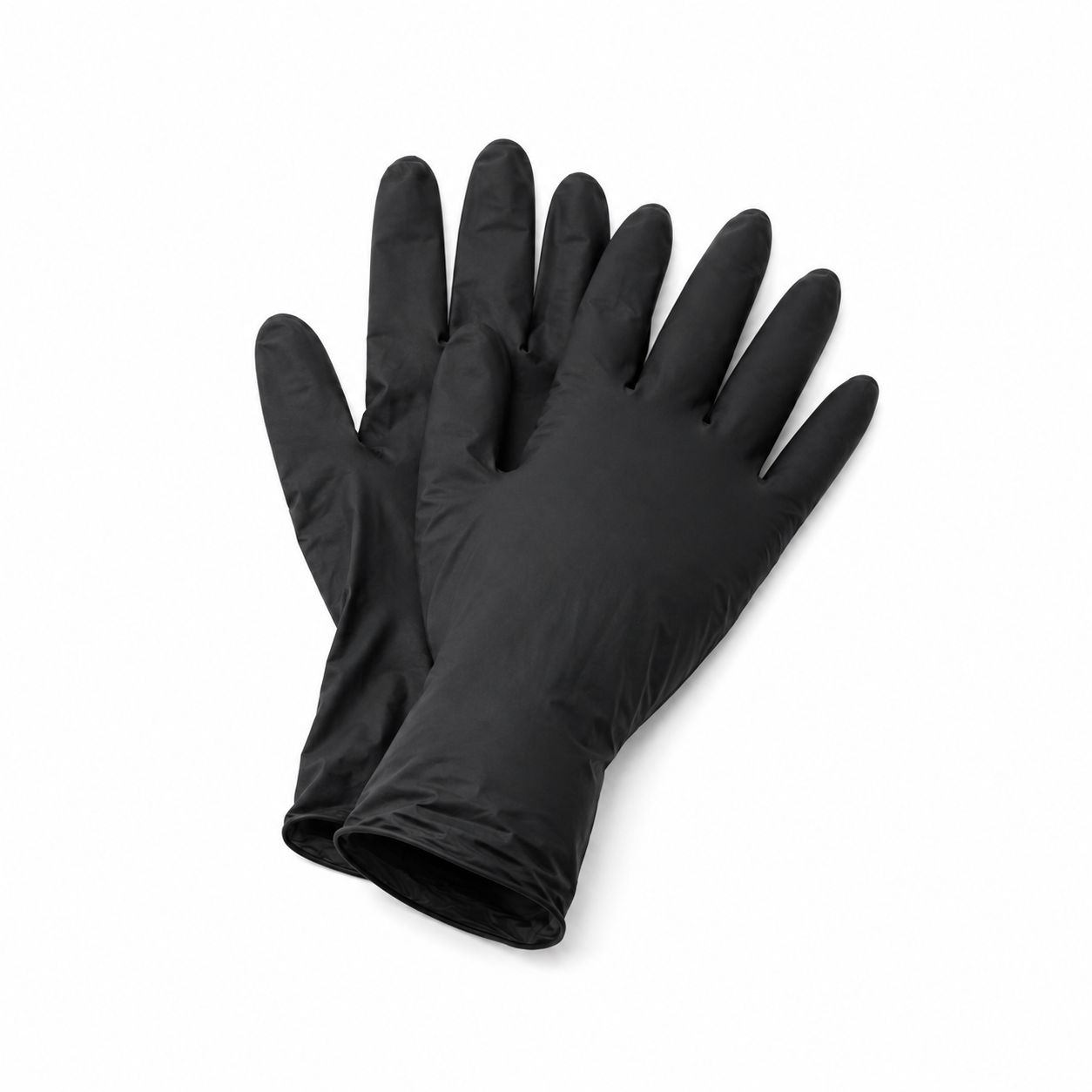 GUANTES DE NITRILO TALLA L CAJA DE 100 UND, NEGRO