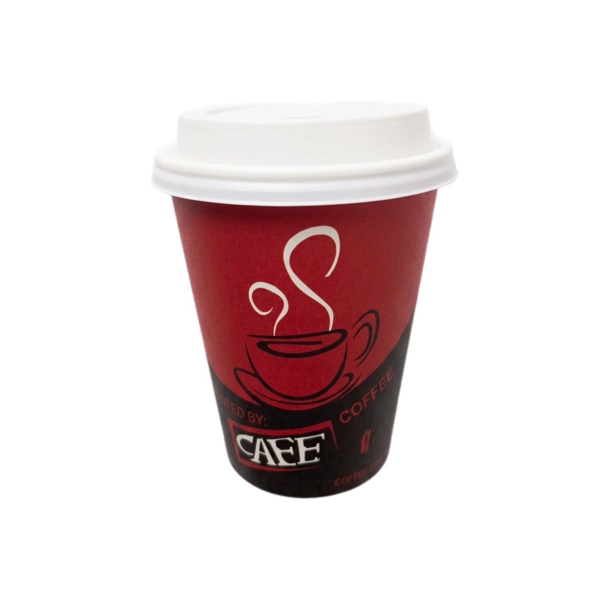 VASO #12 Oz 50 uni AXBEN / ROJO-CAFE