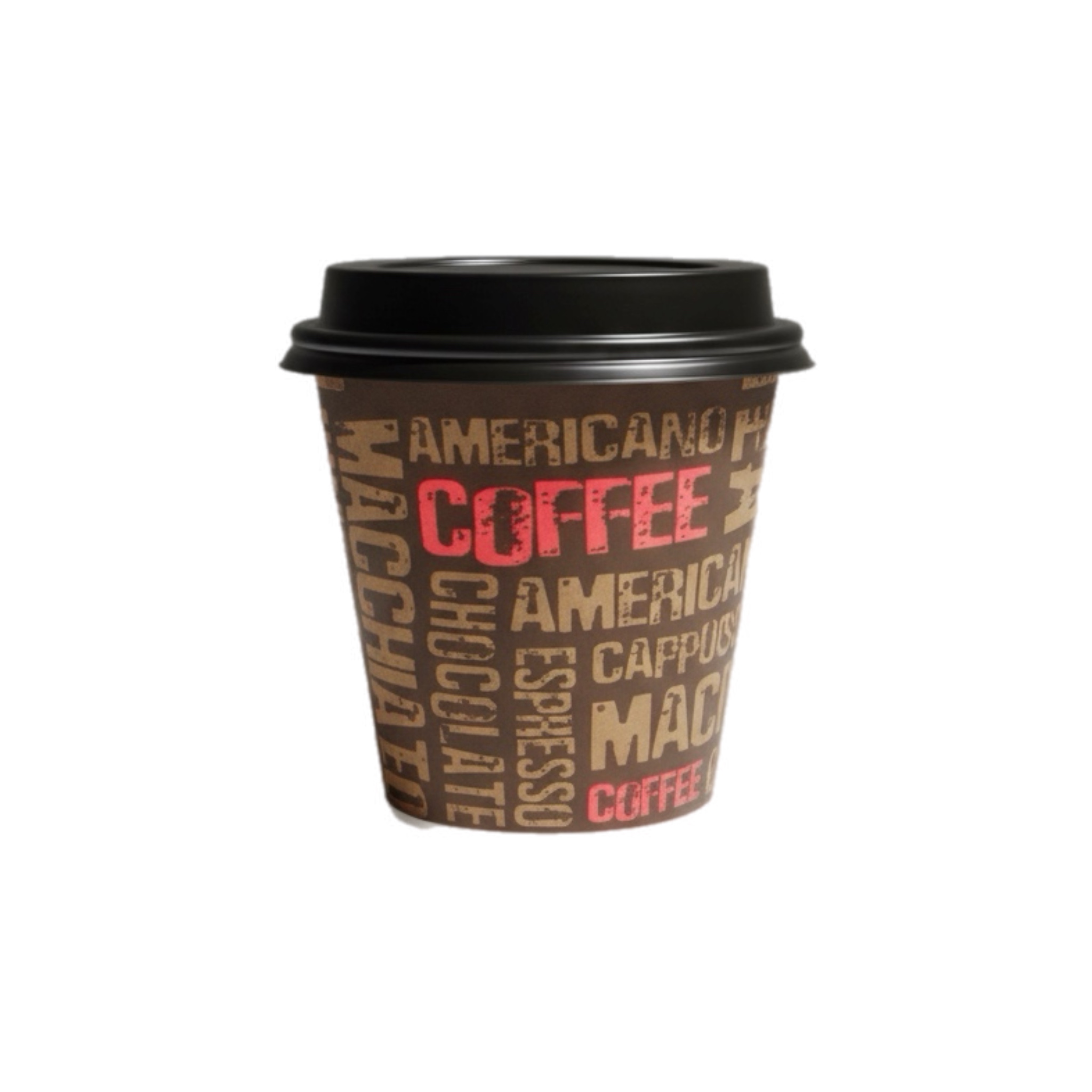 VASO 8 OZ SIN ASA COFFEE OSCURO 20X50 1,000 UNI AXBEN