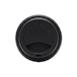 TAPA P/VASO #12 / 16 NEGRA / CAPUCHINO PAQ 100 UNI MICRO ENVA