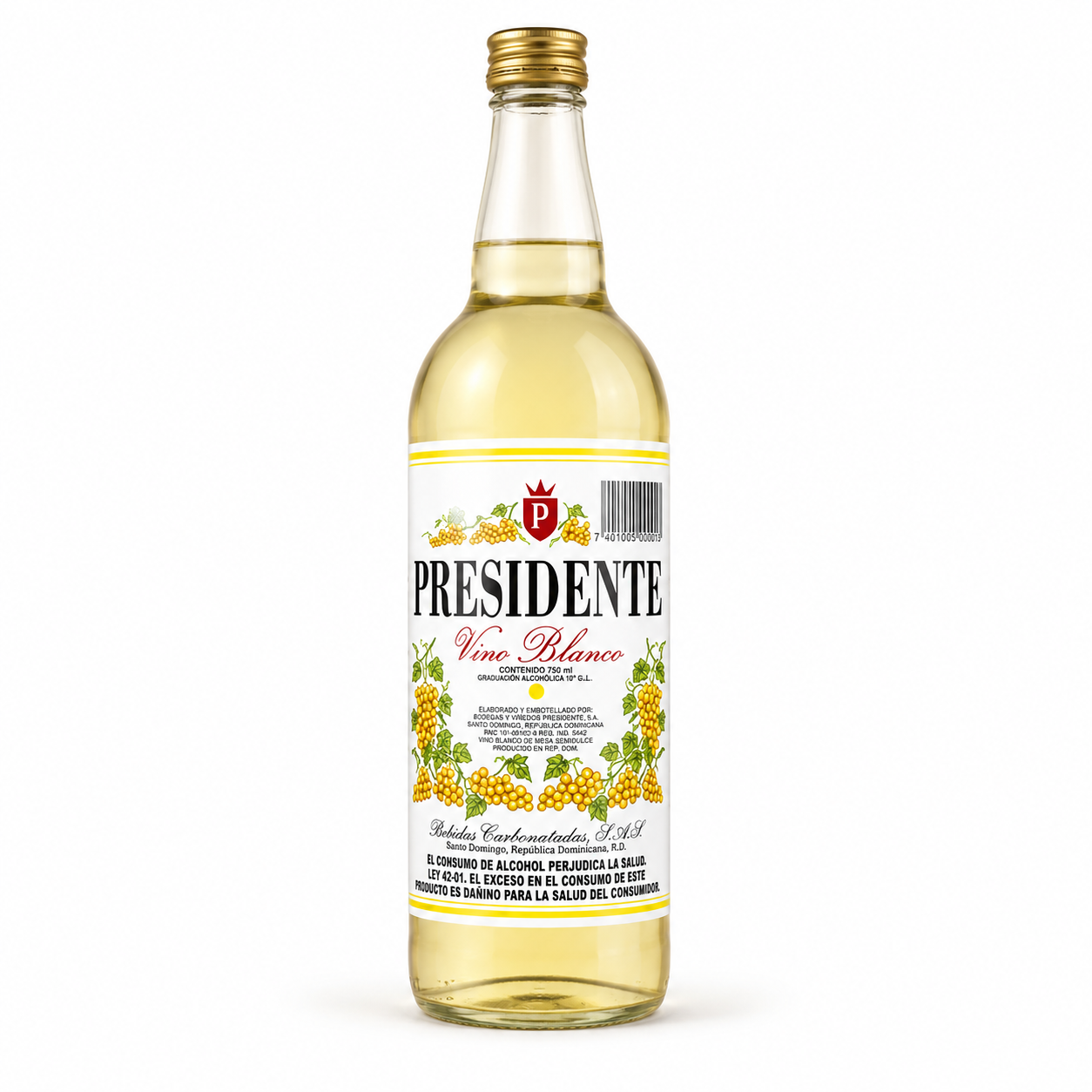 VINO BLANCO DE COCINA PRESIDENTE 750 ML