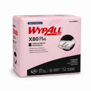 WYPALL X-80 PLUS ROSADO PAQUETE 30 UNI K.C.