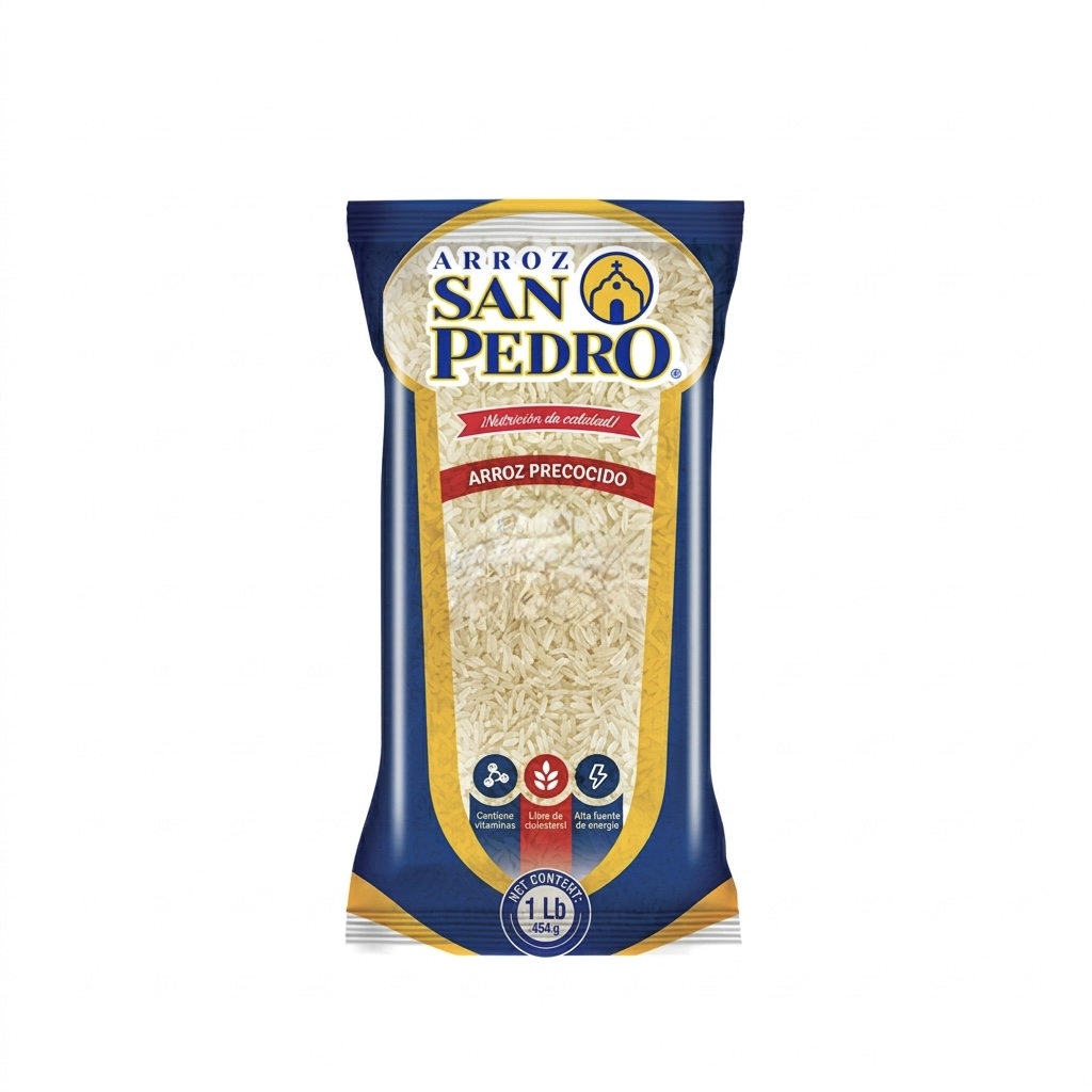 ARROZ PRECOCIDO SAN PEDRO BOLSA 1 LIBRA