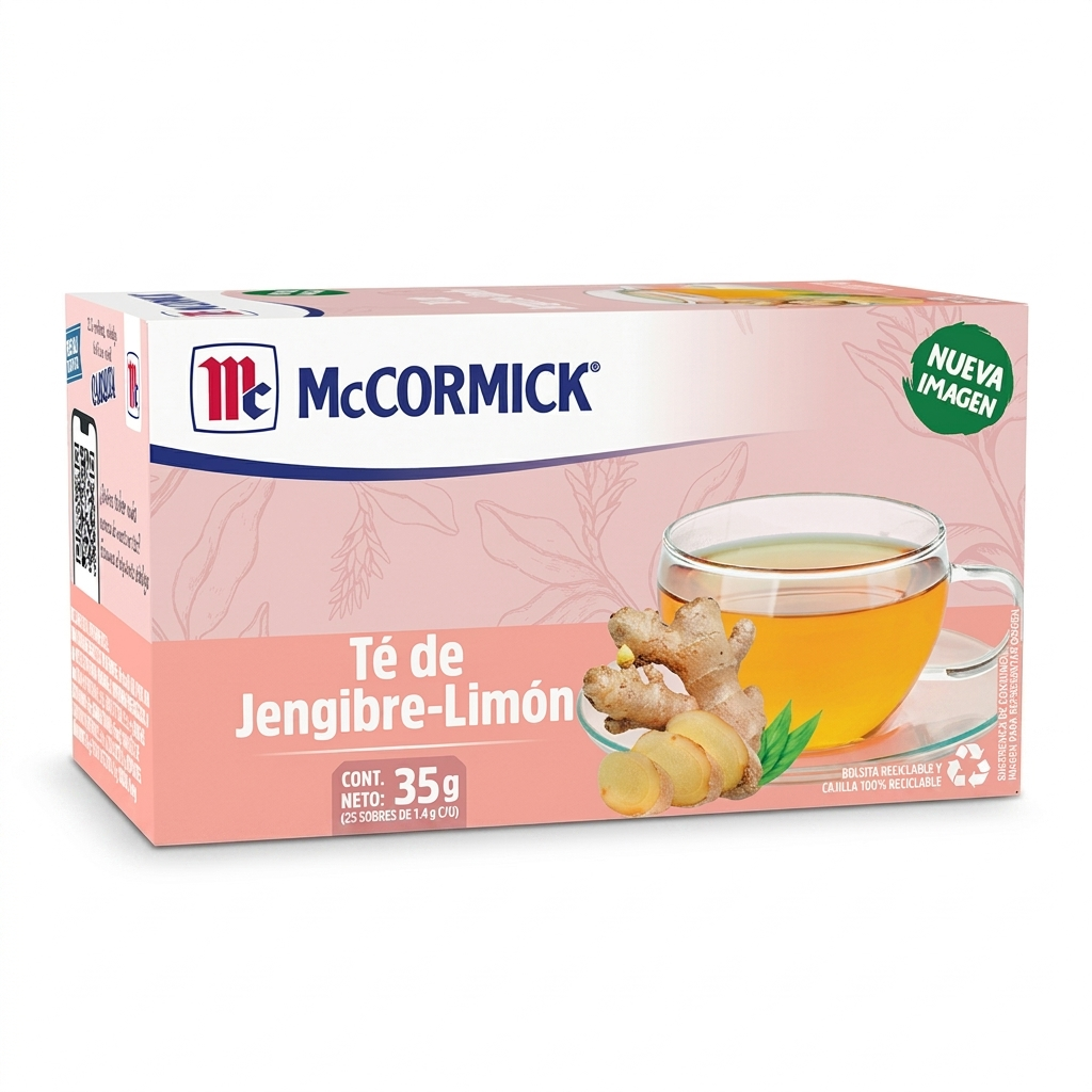 TE DE JENGIBRE - LIMON C/25x35 GRS, MC CORMICK