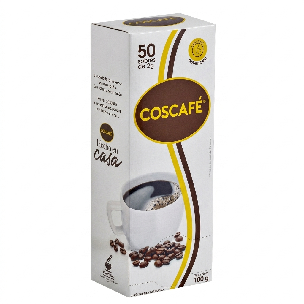 CAFÉ COSCAFE INSTANTANEO DISPENSADOR 50x2GRS