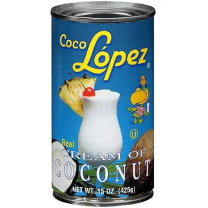 CREMA DE COCO LOPEZ, LATA 15 ONZ