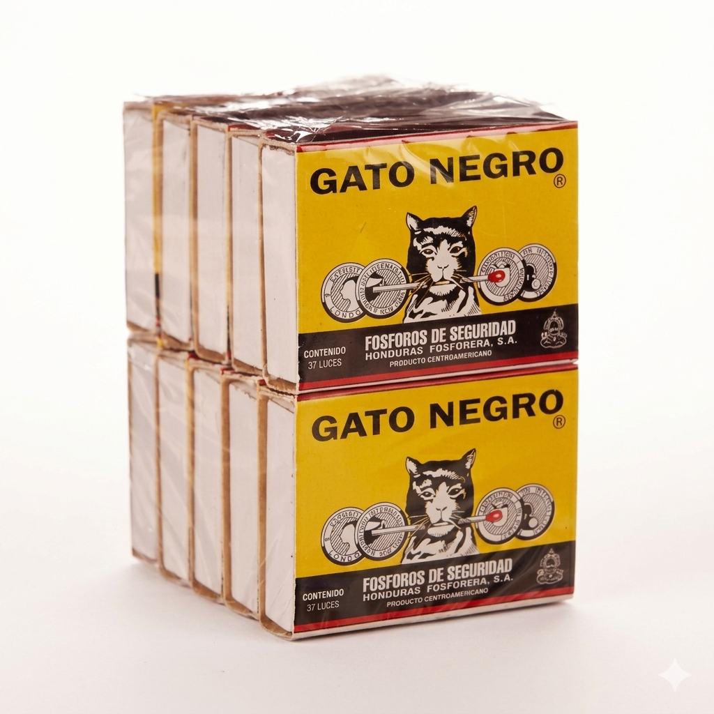 FOSFOROS GATO NEGRO PAQUETES DE 10 PAQ