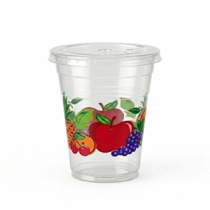 VASO 16 OZ TRANS DECO-FRUTAS VACAN 25 UNI