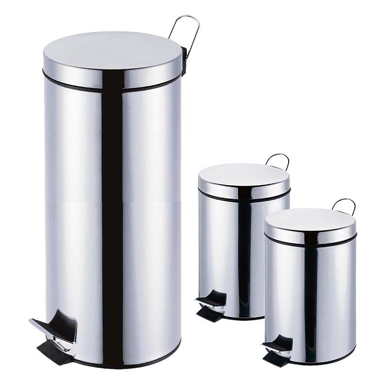 SET DE BASUREROS ACERO INOXIDABLE 30L, 5L, 2L