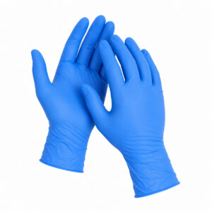 GUANTES DE NITRILO TALLA L CAJA DE 100 UND, AZUL