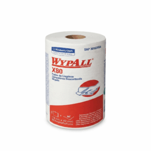 WYPALL ROLLO X80 ANTIBACTERIAL BLANCO, 80 PAÑOS K.C.