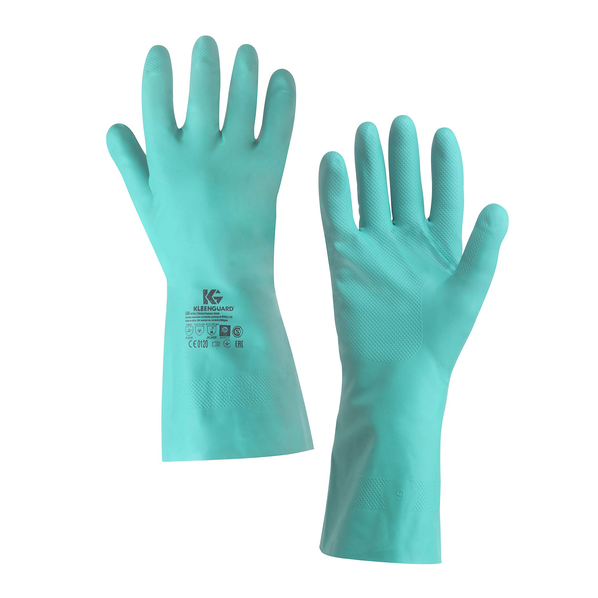 GUANTE RESISTENTE AL QUIMICO NITRILO VERDE 13 "