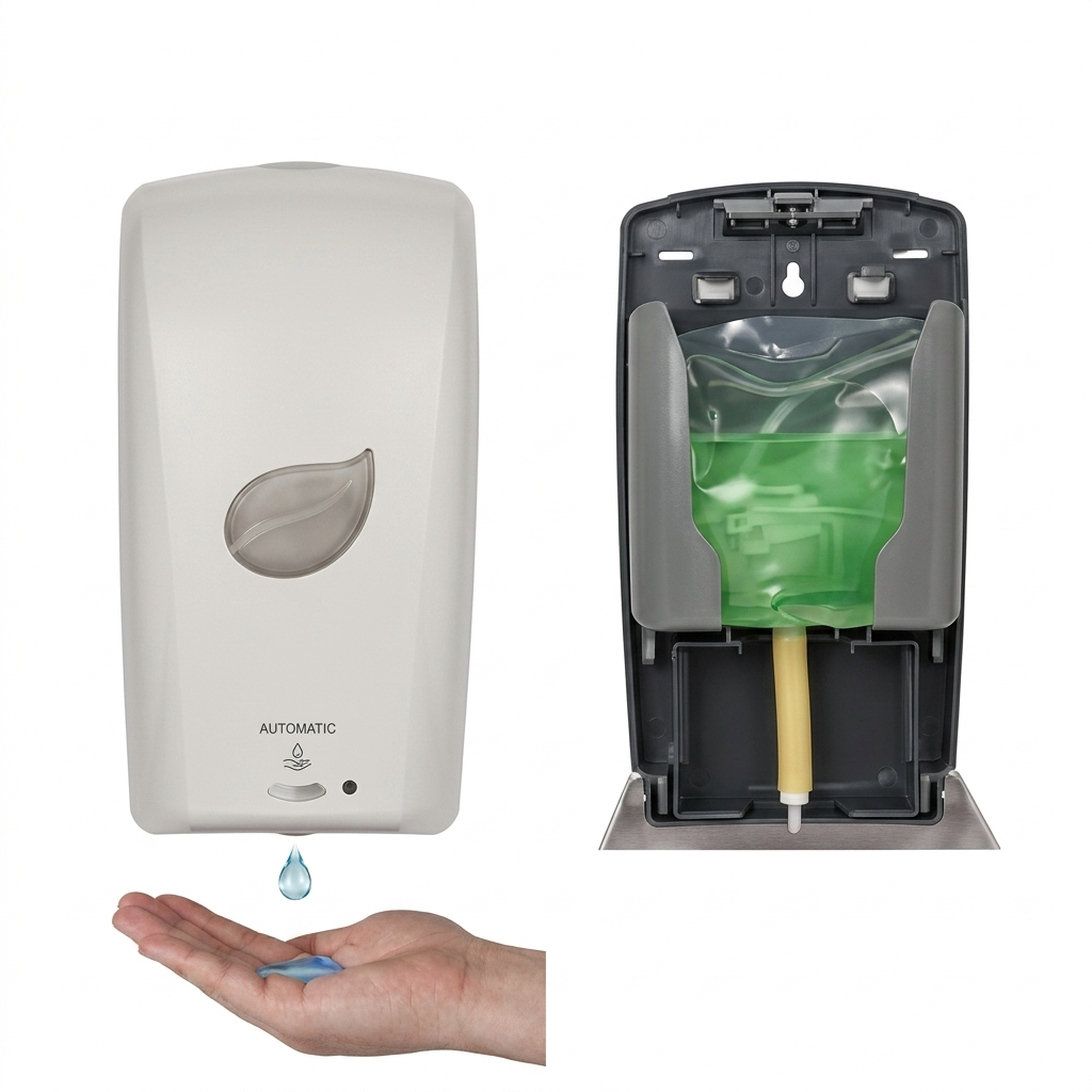 DARC00019 DISPENSADOR AUTOMATICO MAYA DE JABON LIQUIDO BLANCO