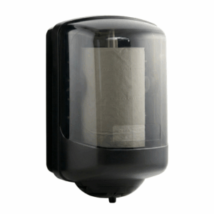 DISPENSADOR DE PAPEL TOALLA DUCK CENTER FULL NEGRO TRANSP DARC