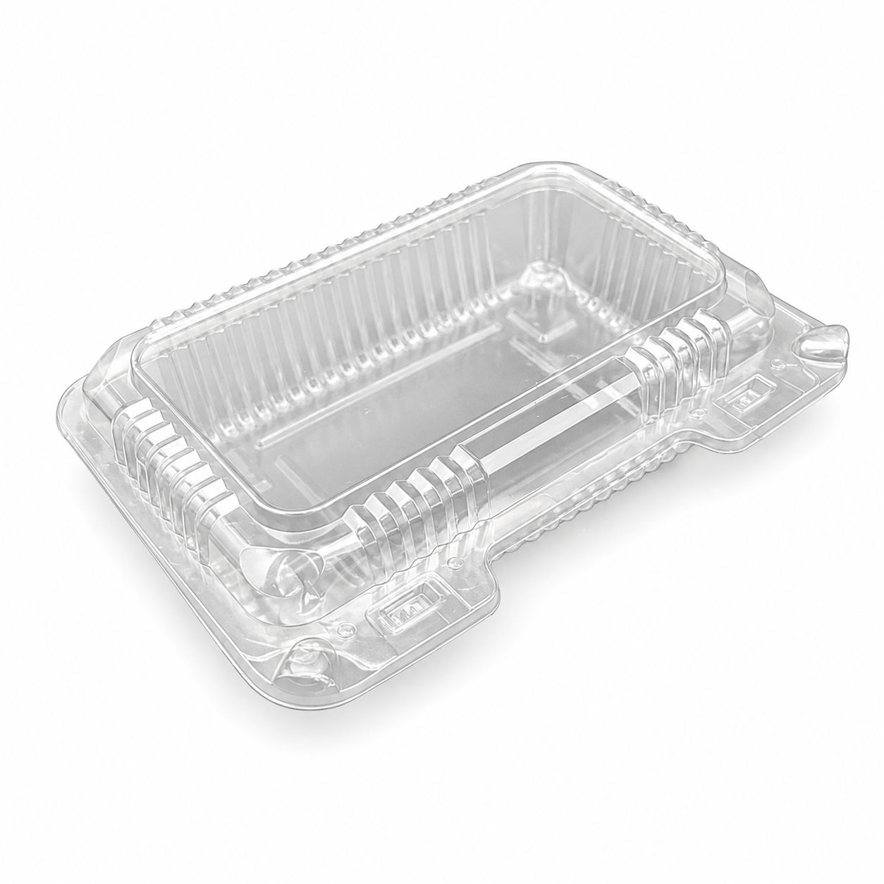 BIOPAK BANDEJA BISAGRADA 8 OZ (800 UNI) TRANSP PET / ESTUCHE 8OZ SP-TRS