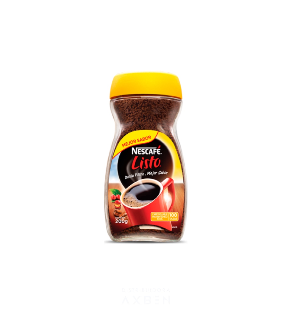 CAFE NESCAFE LISTO BOTE 200 GRS TAPA AMARILLA