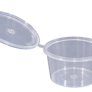 PORTION CUP 4 Oz C/TAPA Darc PET CAJA TRANSPARENTE 20X50 1,000