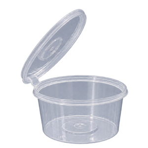 PORTION CUP 8 Oz C/TAPA Darc PET CAJA TRASNPARENTE 10X50 500